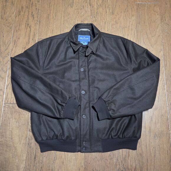 Loro Piana Faconnable Wool Jacket Mens M Brown Storm System Bomber Rain Snow - Picture 2 of 13